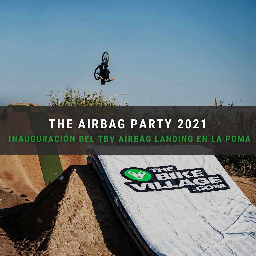 Imágen de portada de la inauguración del Airbag landing The Bike Village en la Poma Bike Park