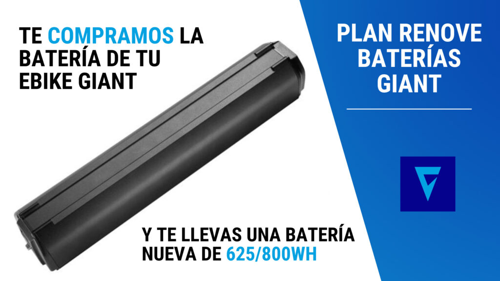 Plan renove de baterías giant para ebikes con batería integrada.