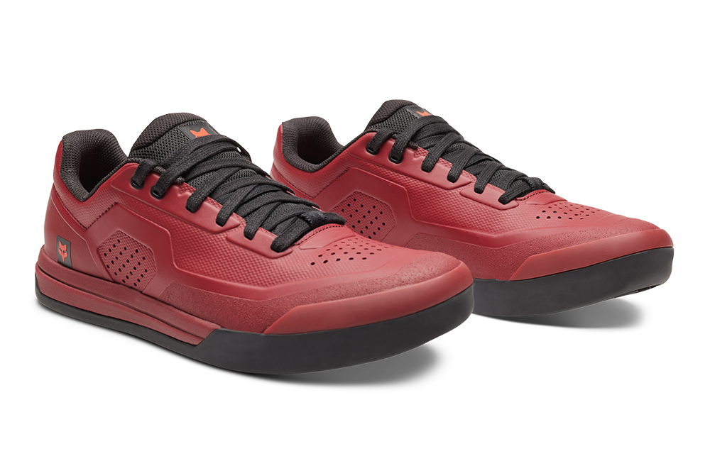 Zapatillas para pedal de plataforma FOX UNION FLAT en color rojo