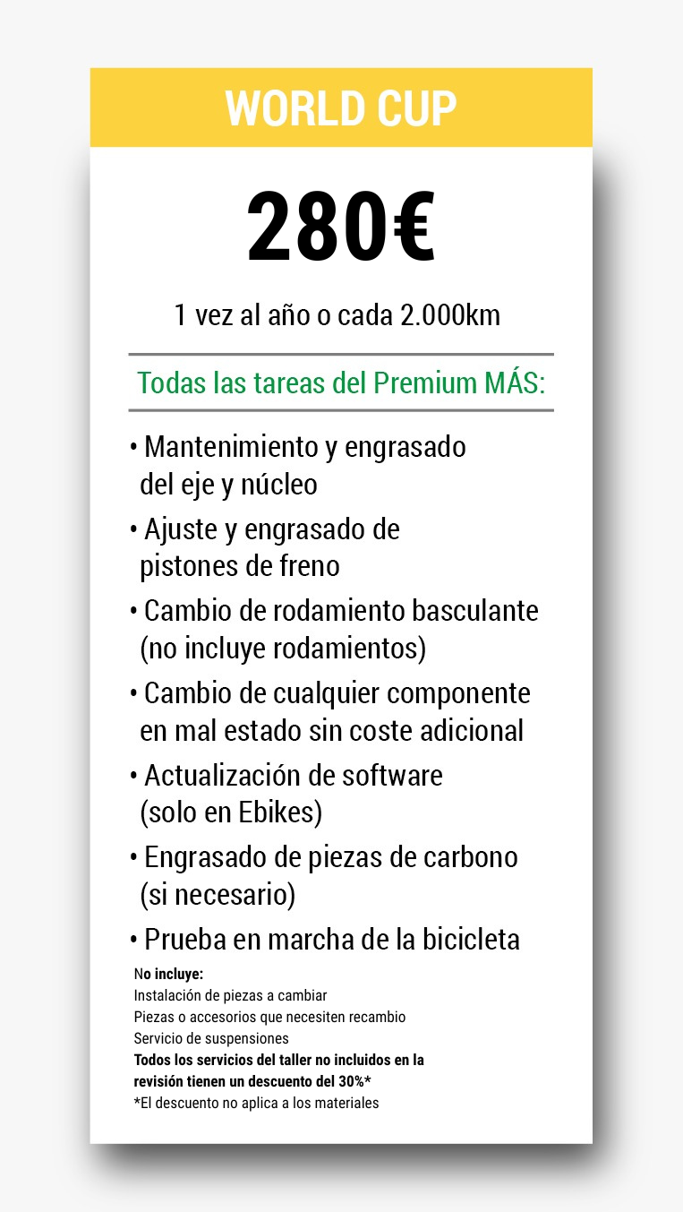 thebikevillage mantenimiento world cup
