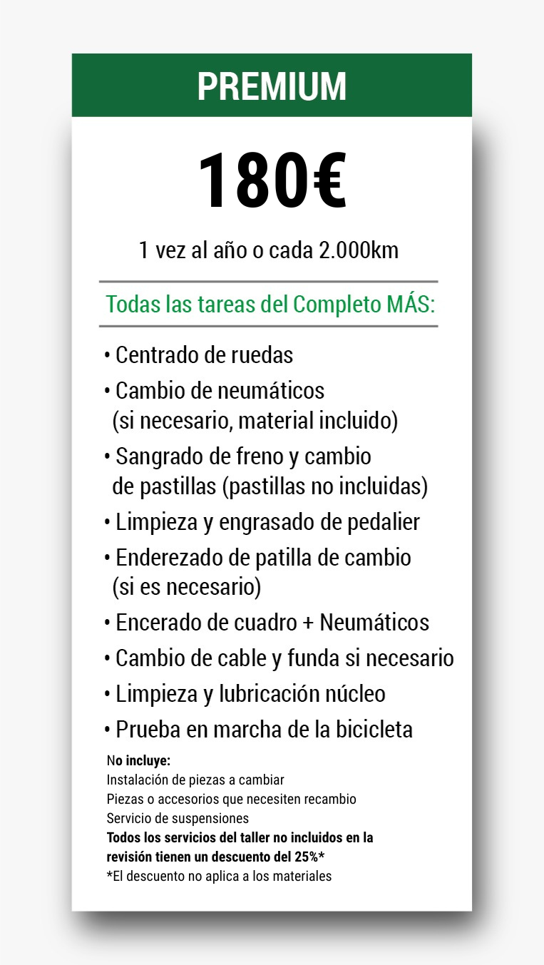 thebikevillage mantenimiento premium