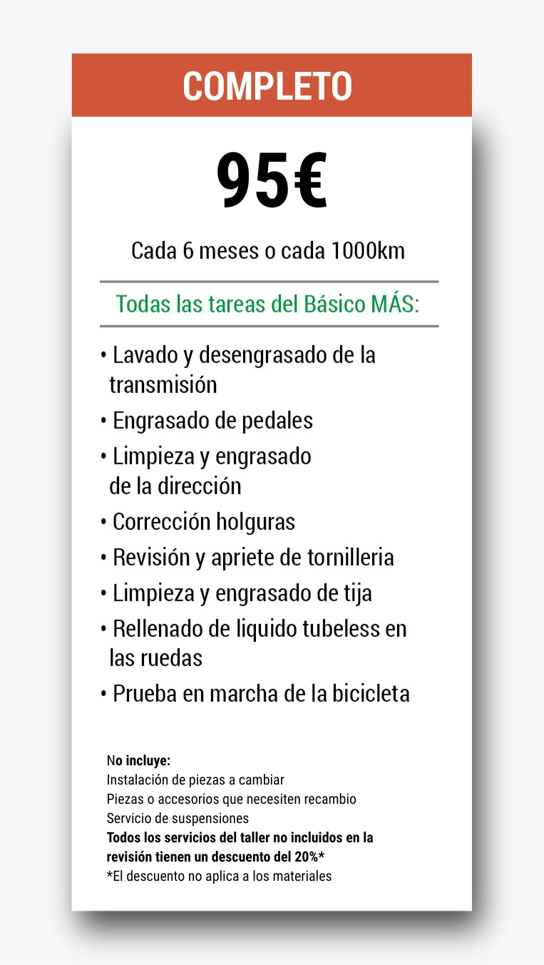 thebikevillage mantenimiento completo